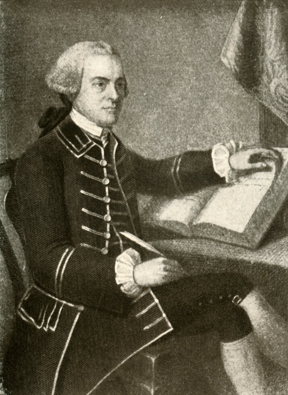 John Hancock portréja, dupla zsebfedős kabátban, 1780, 1937. alkotó: Unbekannt