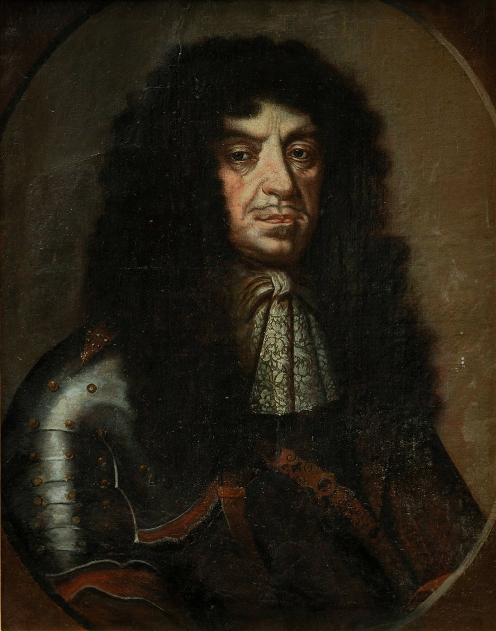 II. János Kázmér Vasa 1609-1672 lengyel király és litván nagyherceg portréja, XVII. század második fele. alkotó: Unbekannt