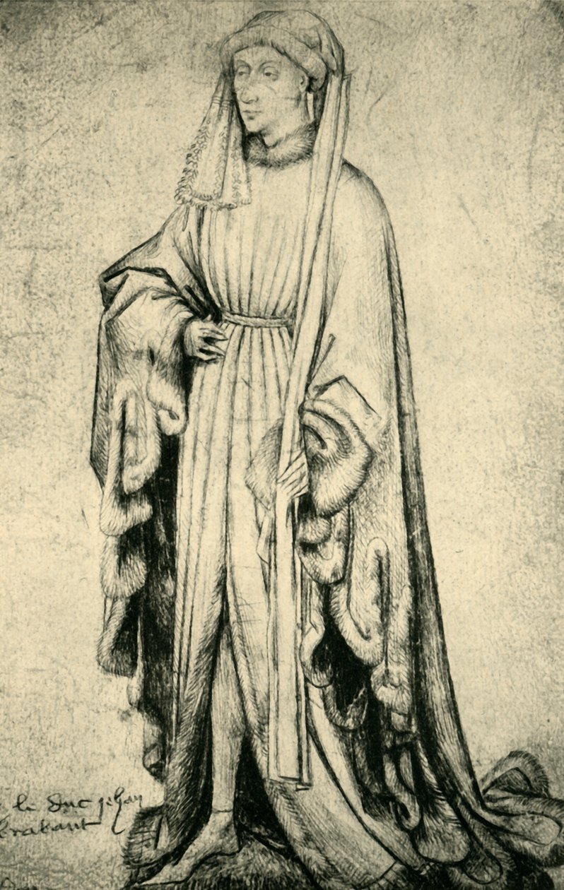 IV. János, Brabant hercegének portréja, 1460-1470, 1943. alkotó: Unbekannt