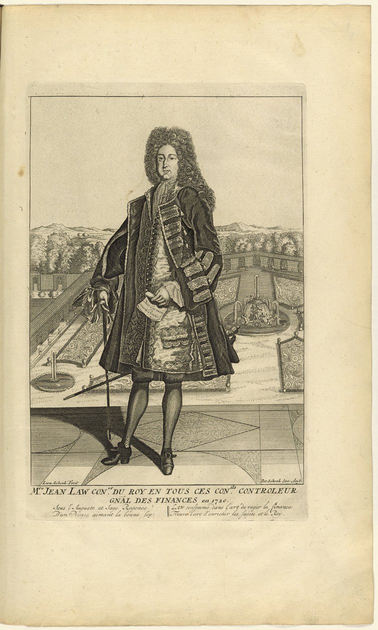 John Law portréja 1671-1729, 1720. alkotó: Unbekannt