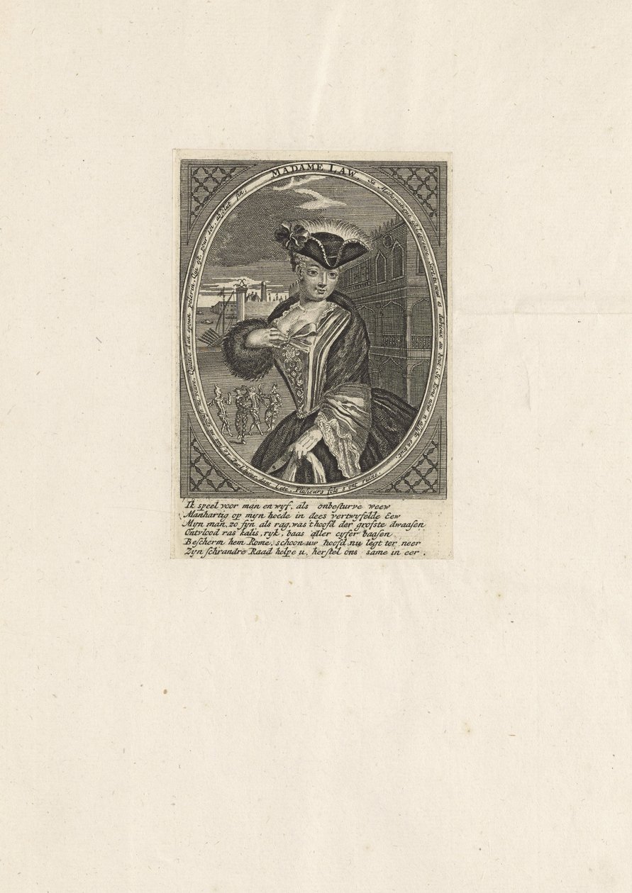 Katherine Lord portréja, sz. Knowles 1669-1747, John Laws felesége, 1720. alkotó: Unbekannt