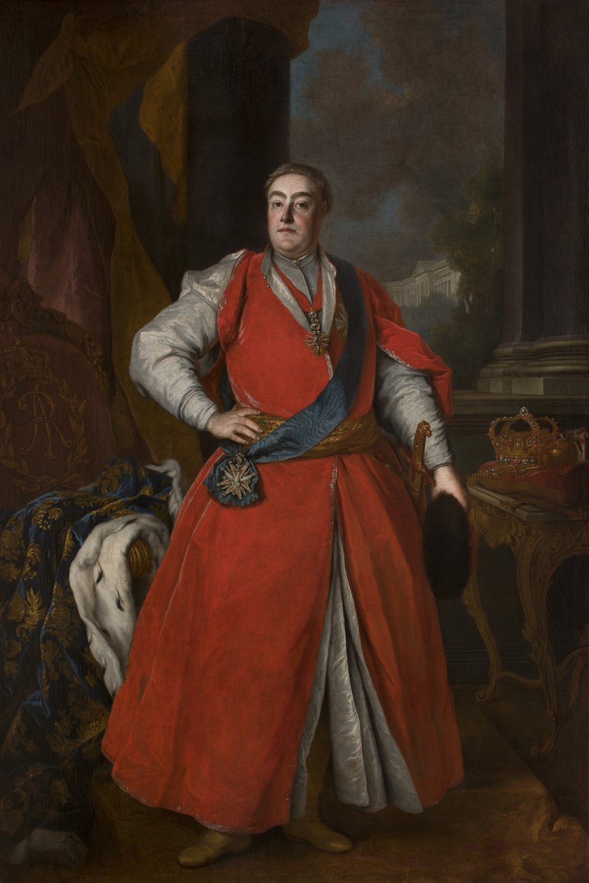 III. Augustus király portréja lengyel viseletben, 1737 körül alkotó: Unbekannt