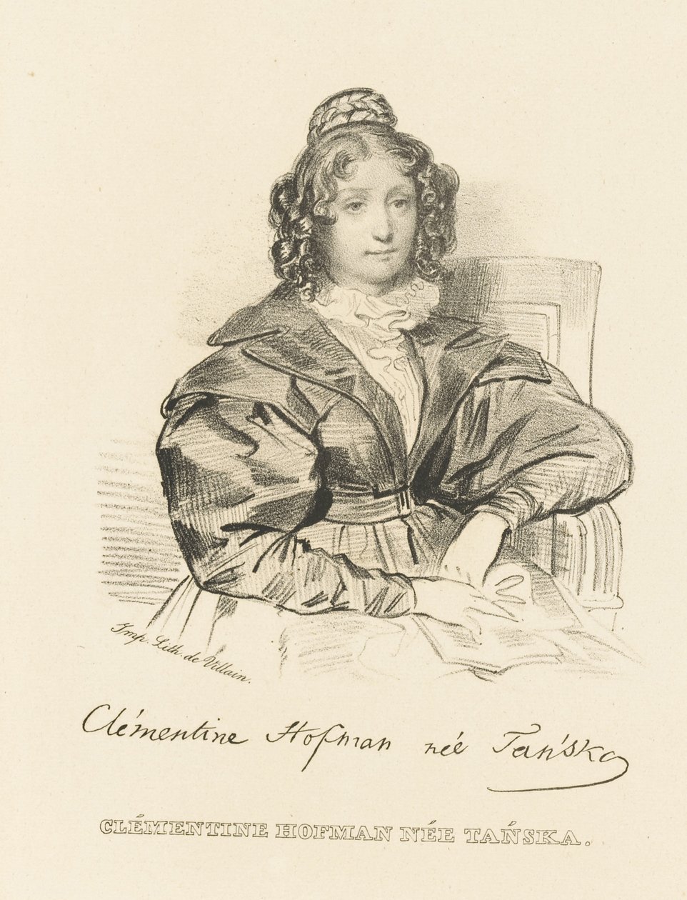 Klementyna Hoffmanowa portréja 1798-1845, 1840 körül. alkotó: Unbekannt