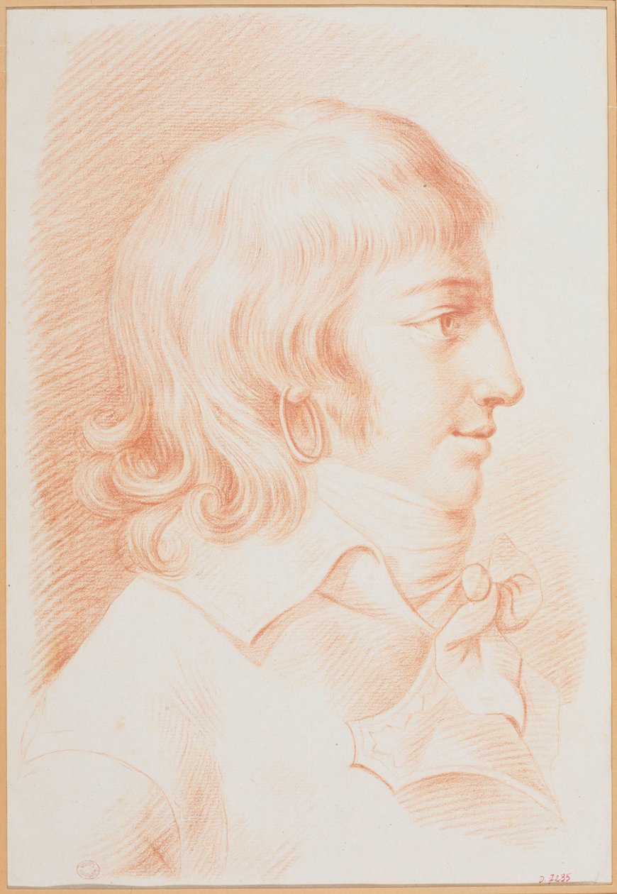 Louis Antoine de Saint-Just portréja 1767-1794, 1792 körül. alkotó: Unbekannt