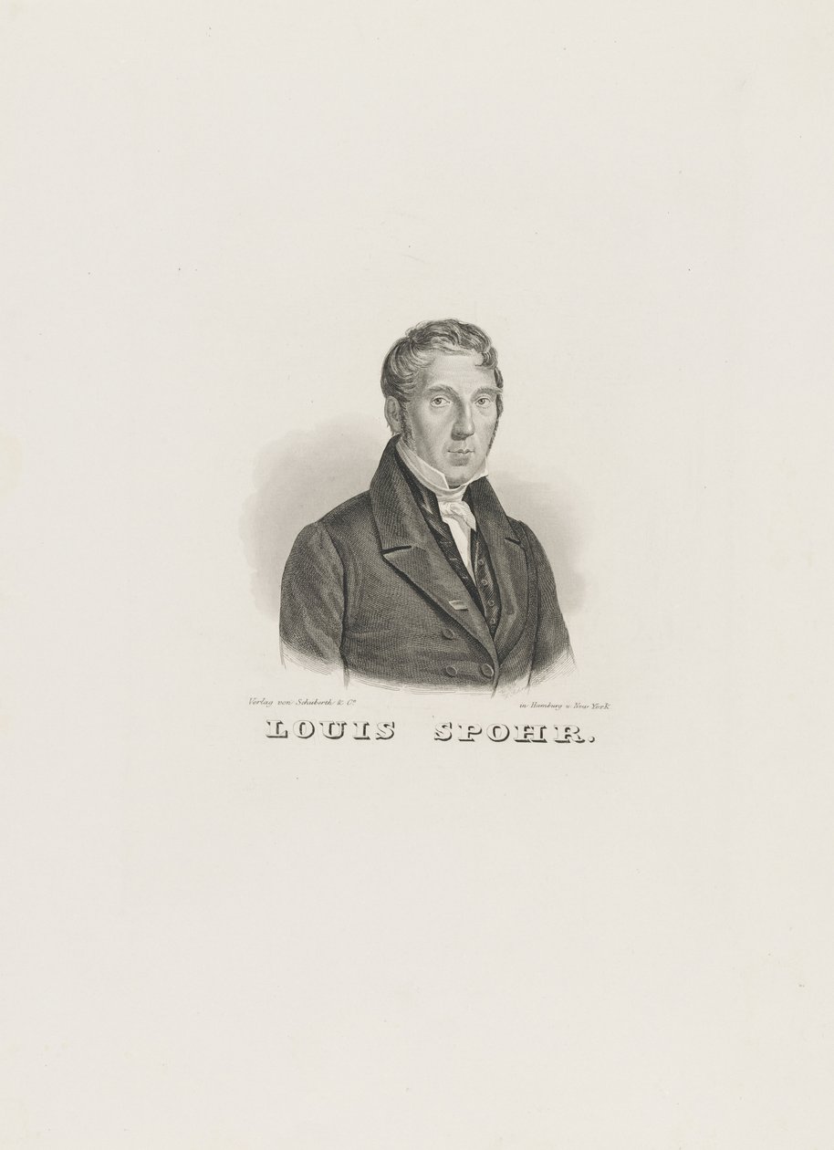 Louis Spohr portréja 1784-1859, c. 1830-1840. alkotó: Unbekannt