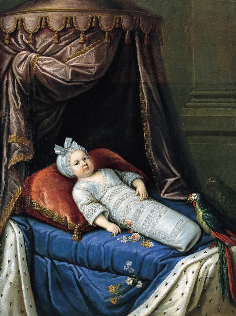 XIV. Lajos 1638-1715 közötti portréja, mint baba, 1638 körül alkotó: Unbekannt