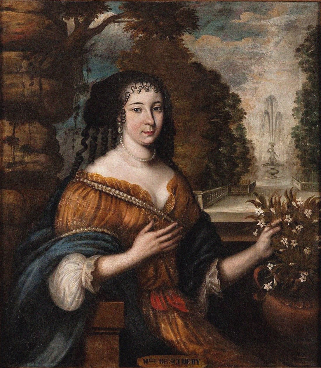 Madeleine de Scudéry portréja 1607-1701, 17. század. alkotó: Unbekannt