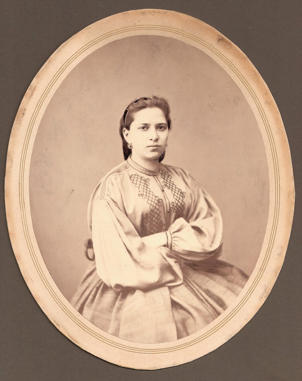 Mária Mihajlovna Dosztojevszkaja portréja 1844-1888 alkotó: Unbekannt