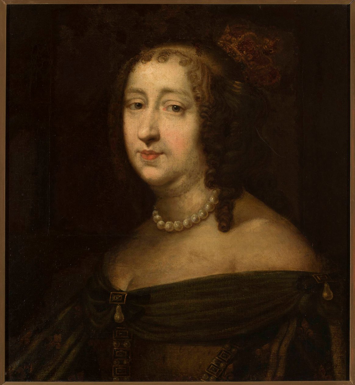 Marie Louise Gonzaga 1611-1667 lengyel királynő portréja, XVII. század közepe. alkotó: Unbekannt