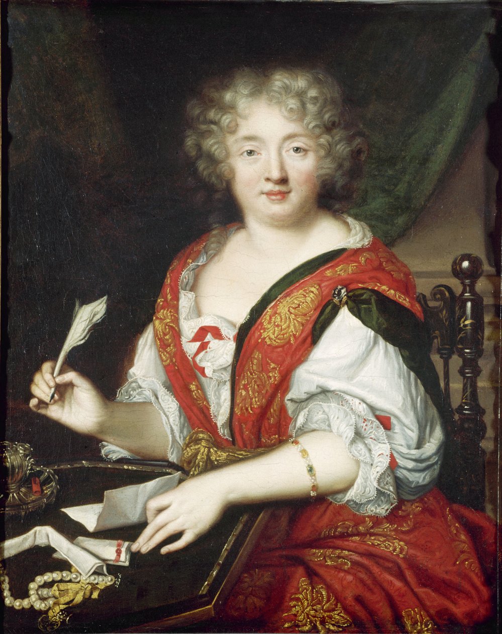 Marie de Rabutin-Chantal, de Sévigné márkiné portréja 1626-1696, c. 1680. alkotó: Unbekannt