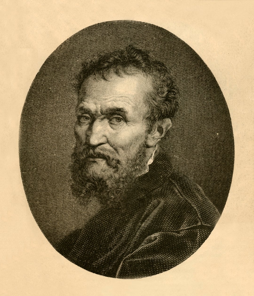 Michelangelo Buonarroti portréja, 1881. alkotó: Unbekannt