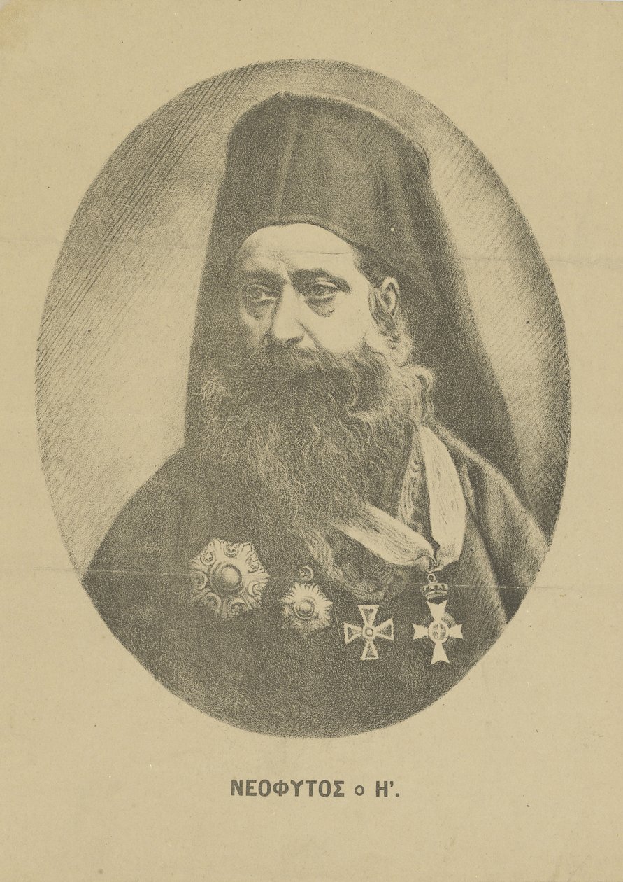 Neophytos Vamvas portréja 1770-1856 , c. 1850. alkotó: Unbekannt