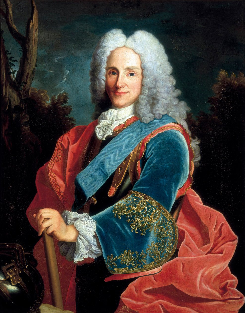 V. Fülöp spanyol király (1683-1746) portréja. Névtelen festészet, barokk művészet. olajfestmény. alkotó: Unbekannt