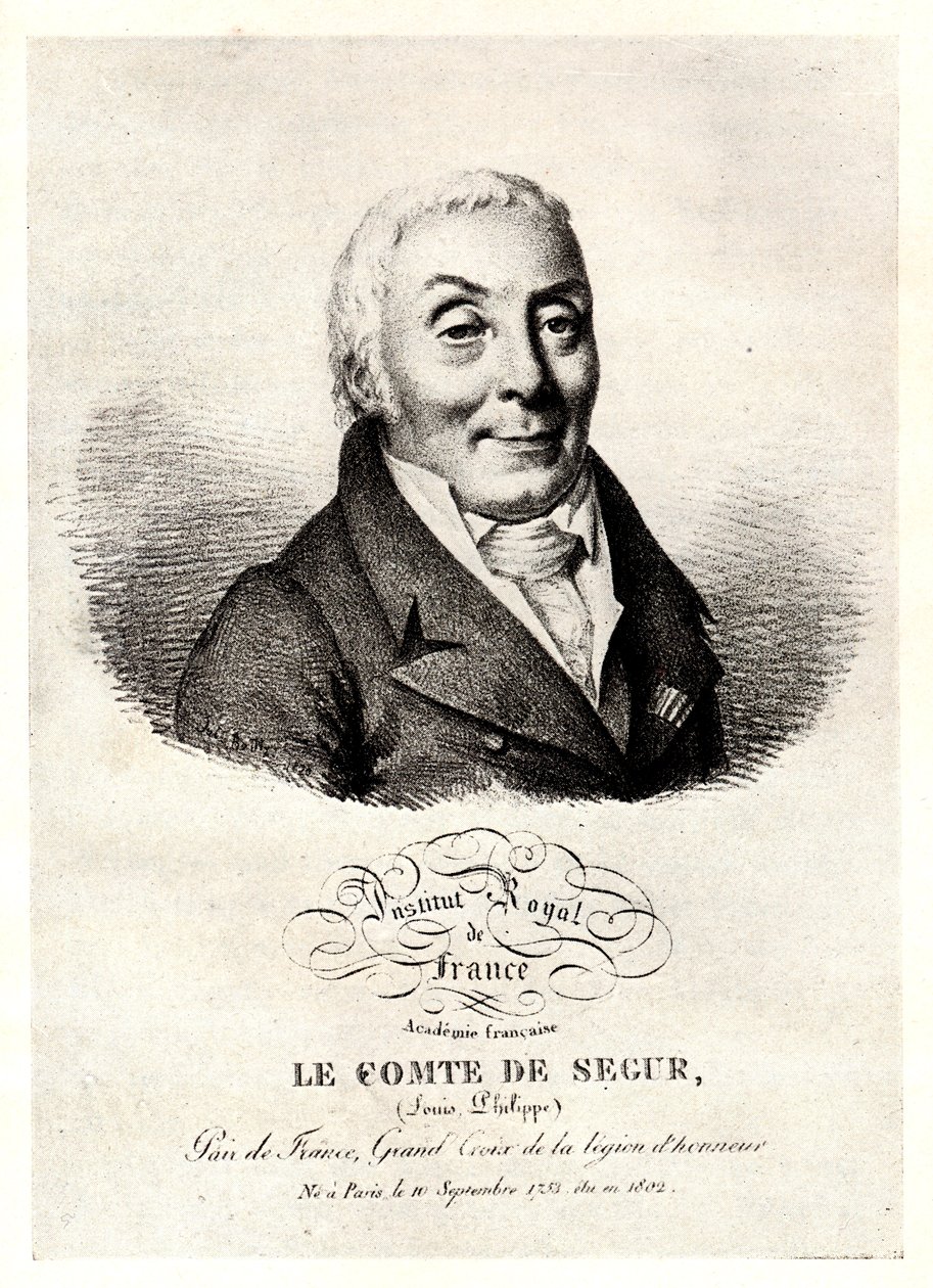 Philippe Henri, de Ségur márki portréja 1724-1801, 19. század eleje. alkotó: Unbekannt