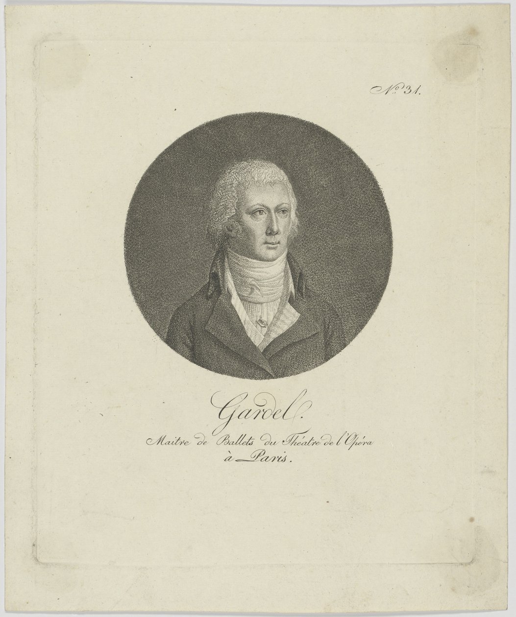 Pierre-Gabriel Gardel portréja 1758-1840, c. 1787. alkotó: Unbekannt