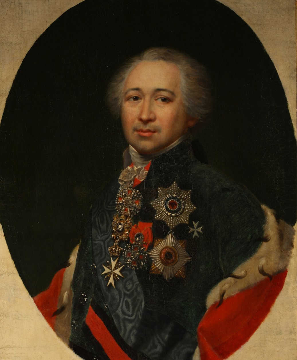 Alexander Kurakin herceg portréja 1752-1818, 1810-es évek alkotó: Unbekannt