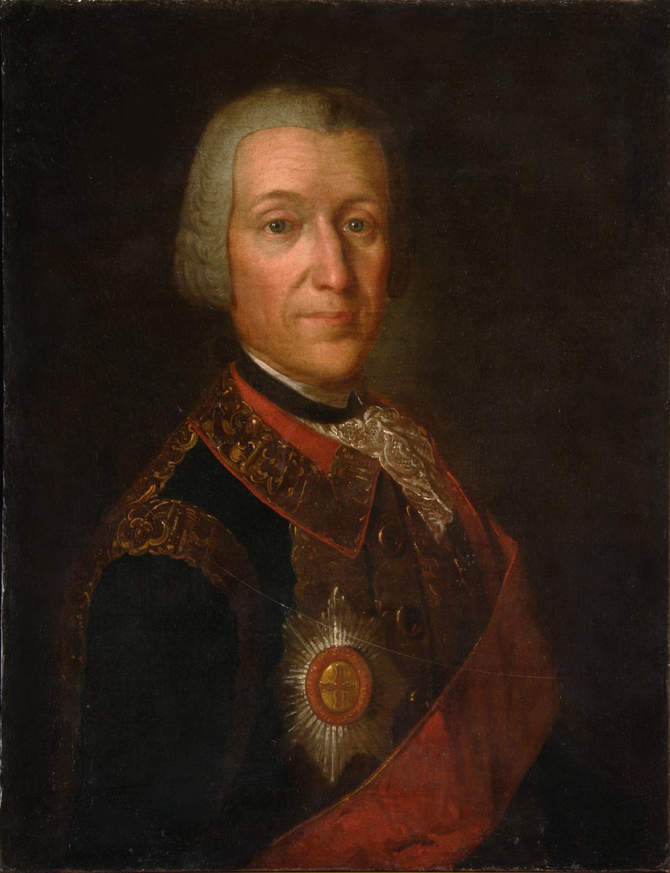 Fjodor Ivanovics Golicin herceg portréja 1700-1759, 1750-es évek alkotó: Unbekannt