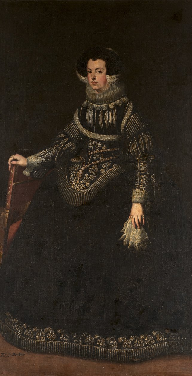 Erzsébet francia királynő 1602-1644, spanyol királynő hitvese portréja alkotó: Unbekannt