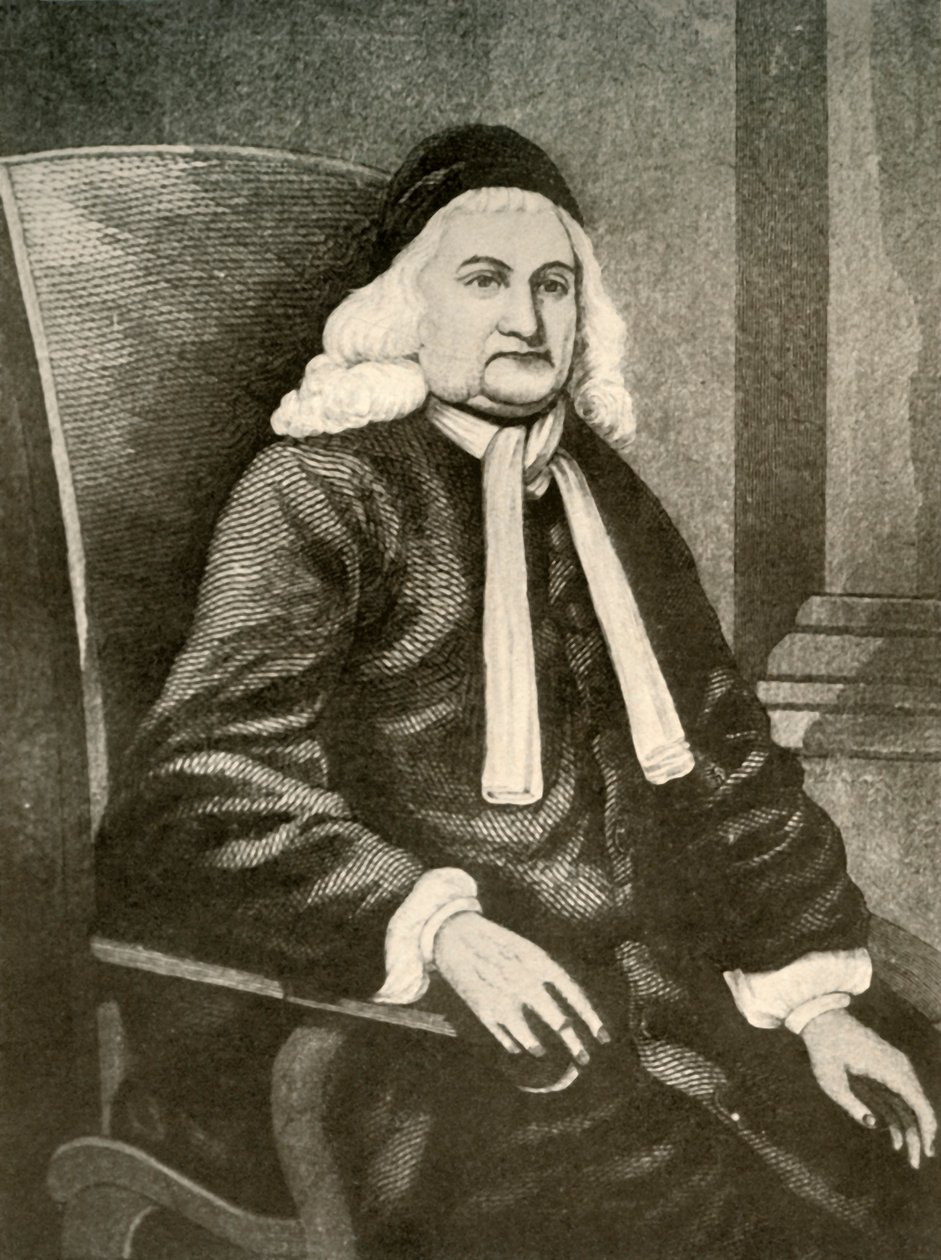 Samuel Sewall portréja perifériában és hosszú kabátban, 1700-1720, 1937. alkotó: Unbekannt