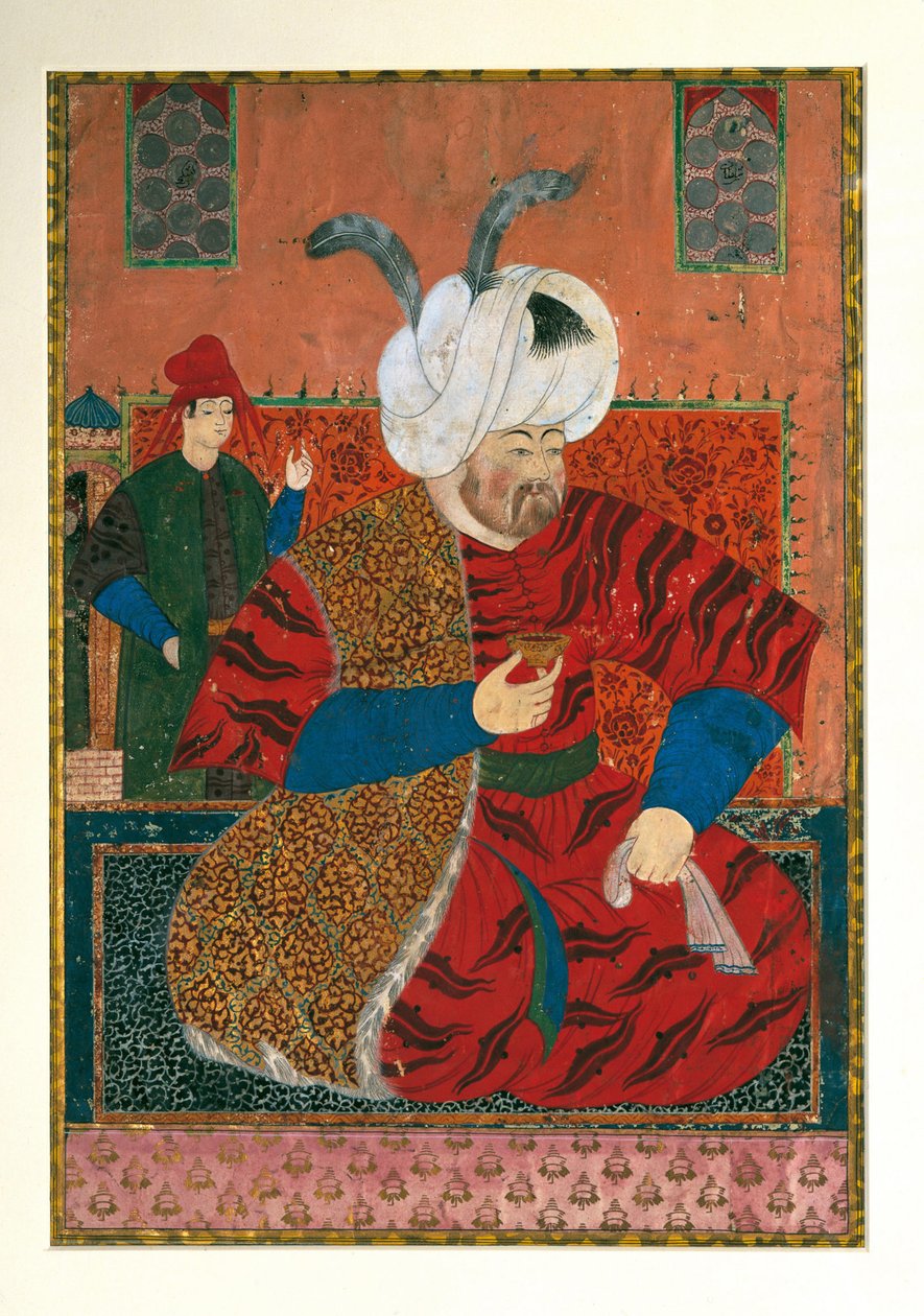 II. Szelim 1524-1574, az Oszmán Birodalom szultánjának portréja, 1570 és 1590 között alkotó: Unbekannt