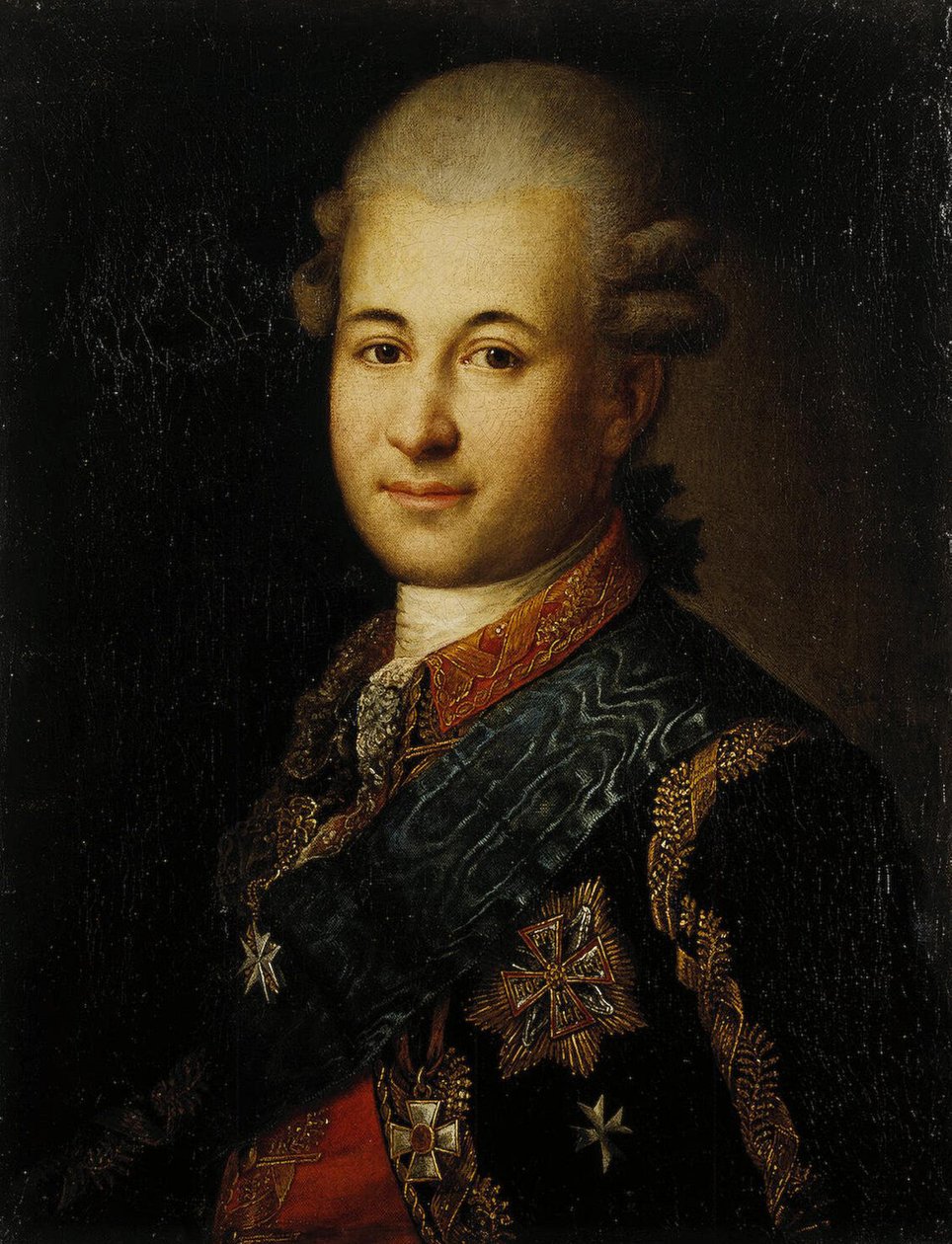 Szemjon Zorich portréja 1745-1799, Nagy Katalin kedvence, XVIII. század vége. alkotó: Unbekannt