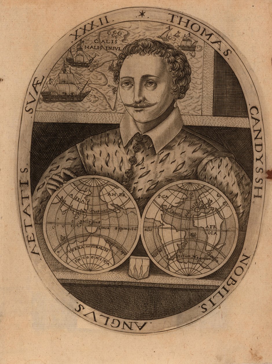 Sir Thomas Cavendish portréja 1560-1592, 1596. alkotó: Unbekannt