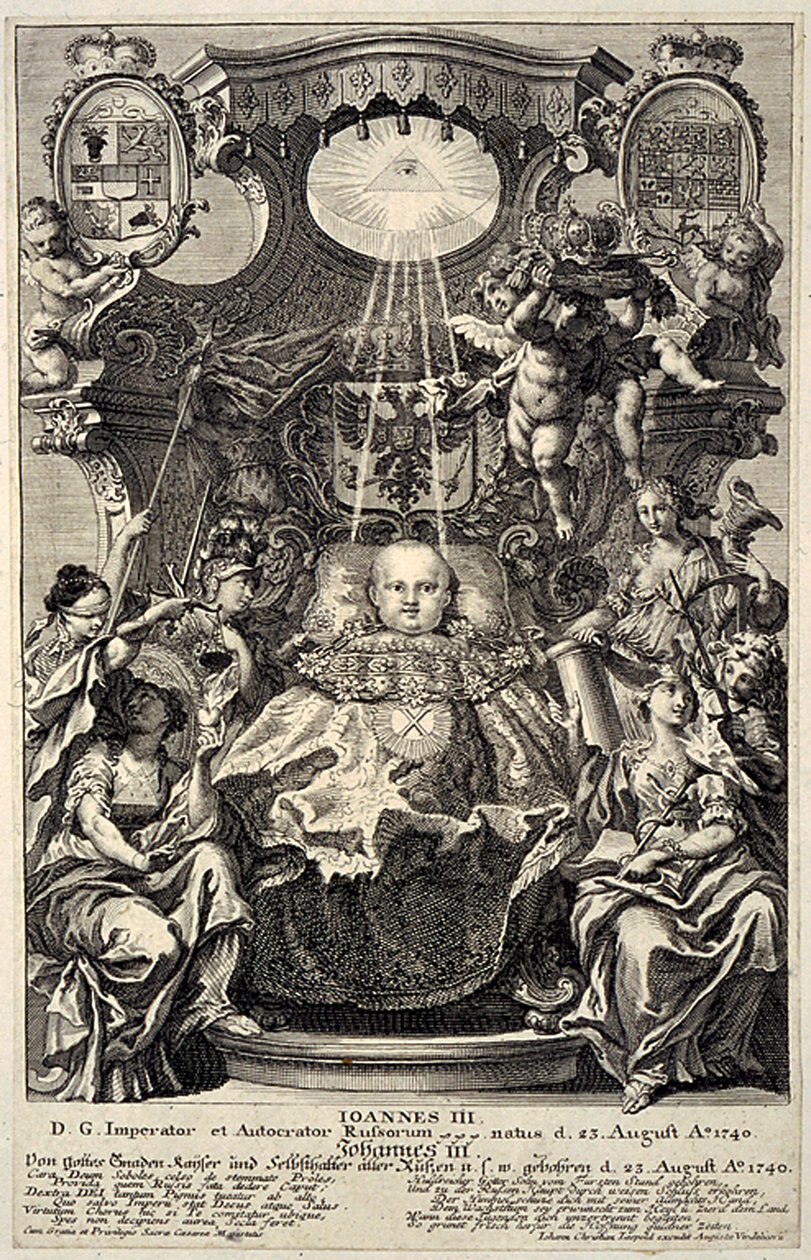 Ivan VI. Antonovics orosz cár portréja 1740-1764, 1740 alkotó: Unbekannt