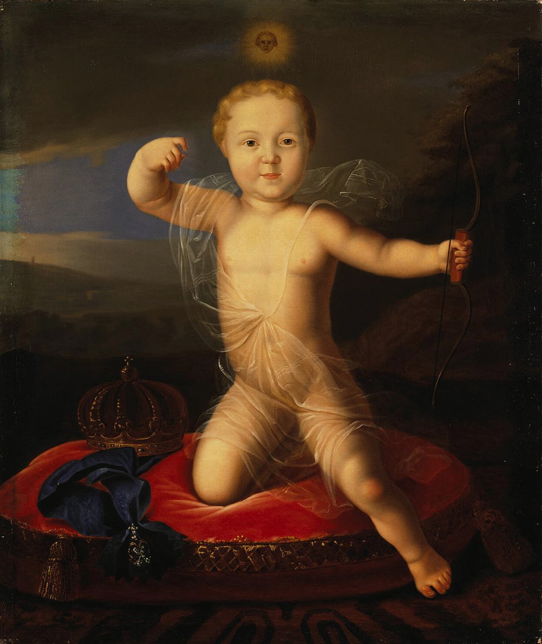 Petrovics Péter orosz portréja 1715-1719, XIX. század első negyede. alkotó: Unbekannt