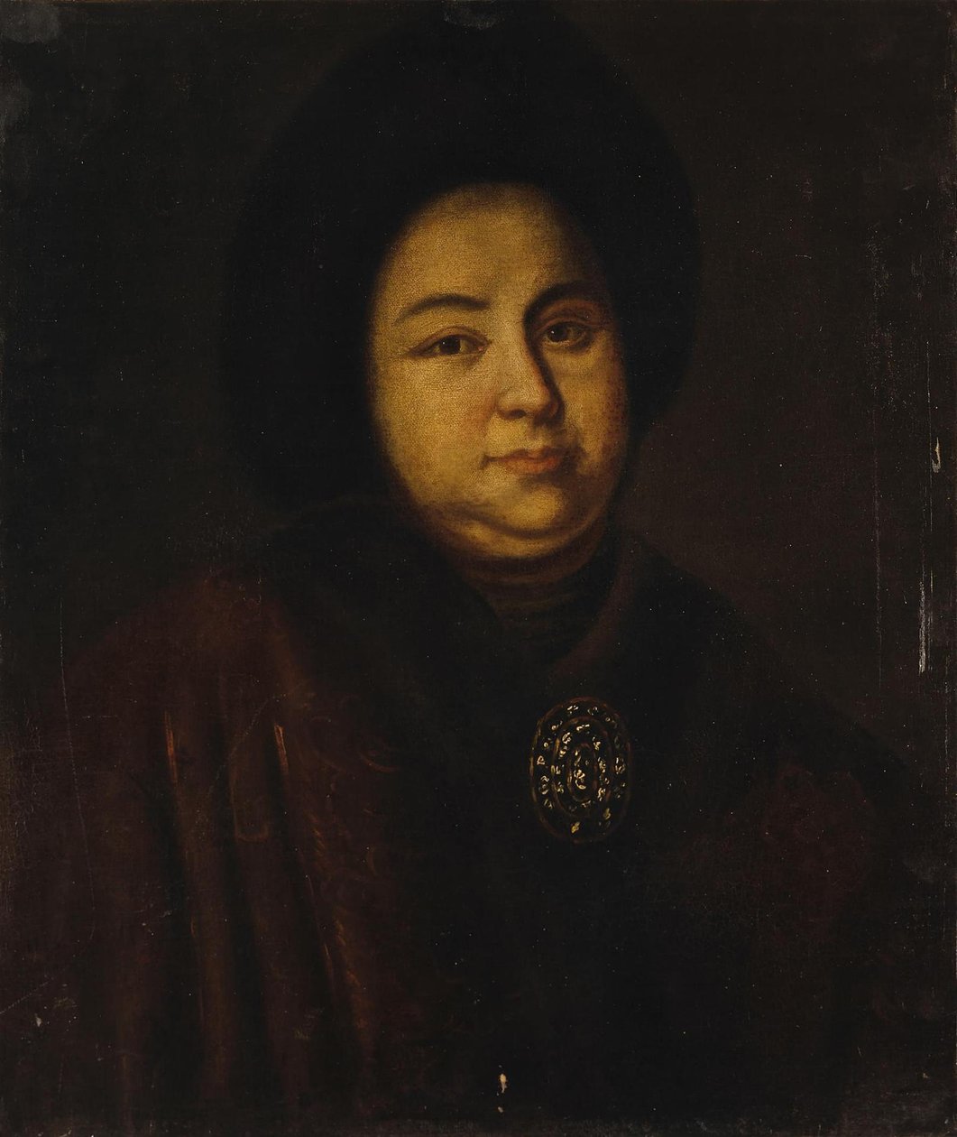 Evdokija Fedorovna Lopukhina cárnő 1669-1731, I. Péter orosz cár feleségének portréja, 1 alkotó: Unbekannt
