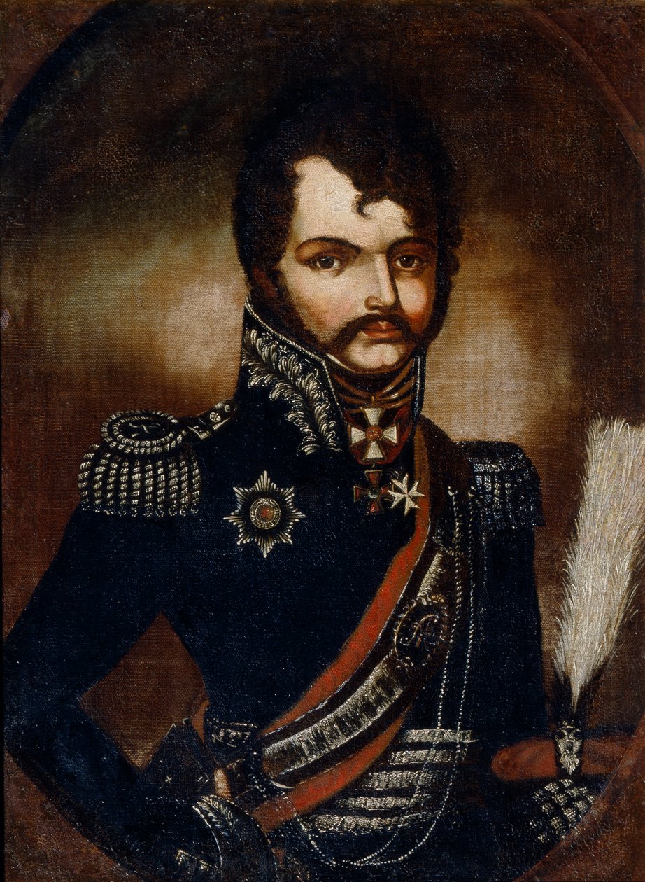 Vaszilij Orlov-Deniszov portréja 1775-1843 alkotó: Unbekannt