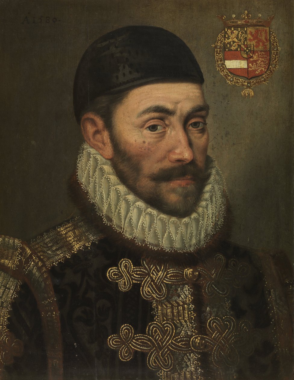 I. Orániai Vilmos portréja 1533-1584, 16. század közepe. alkotó: Unbekannt
