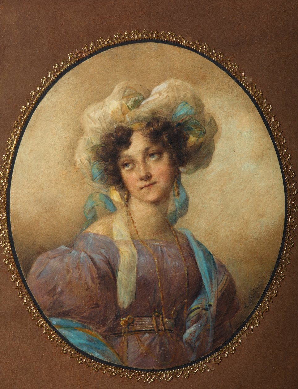 Jelena Alekszandrovna Golicina portréja, sz. Naryskina 1785-1855, 1820-as évek alkotó: Unbekannt