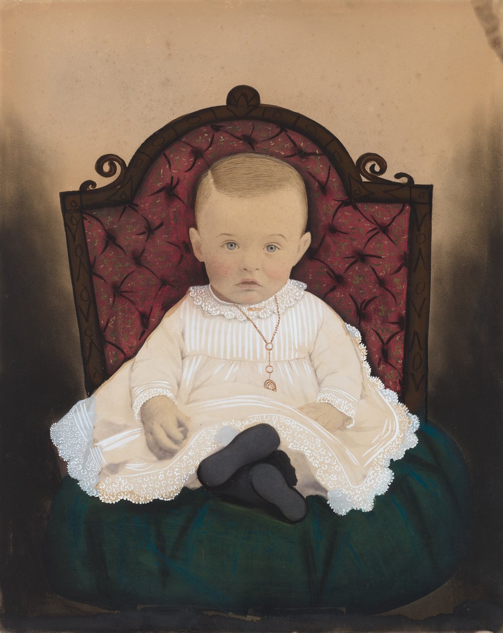 Egy csecsemő portréja, 1880-as évek. alkotó: Unbekannt
