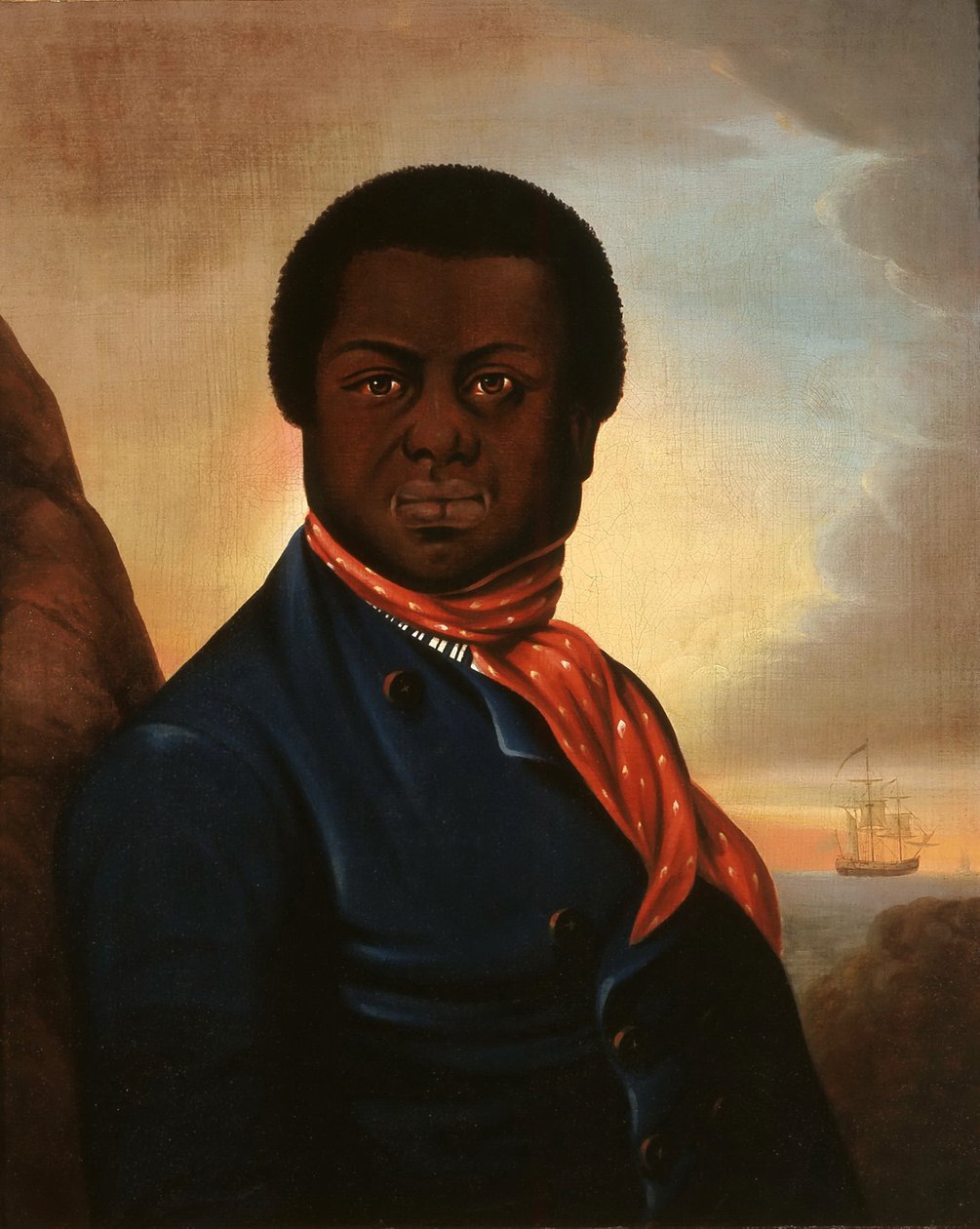 Egy fekete tengerész portréja, Paul Cuffe, c. 1880 alkotó: Unbekannt