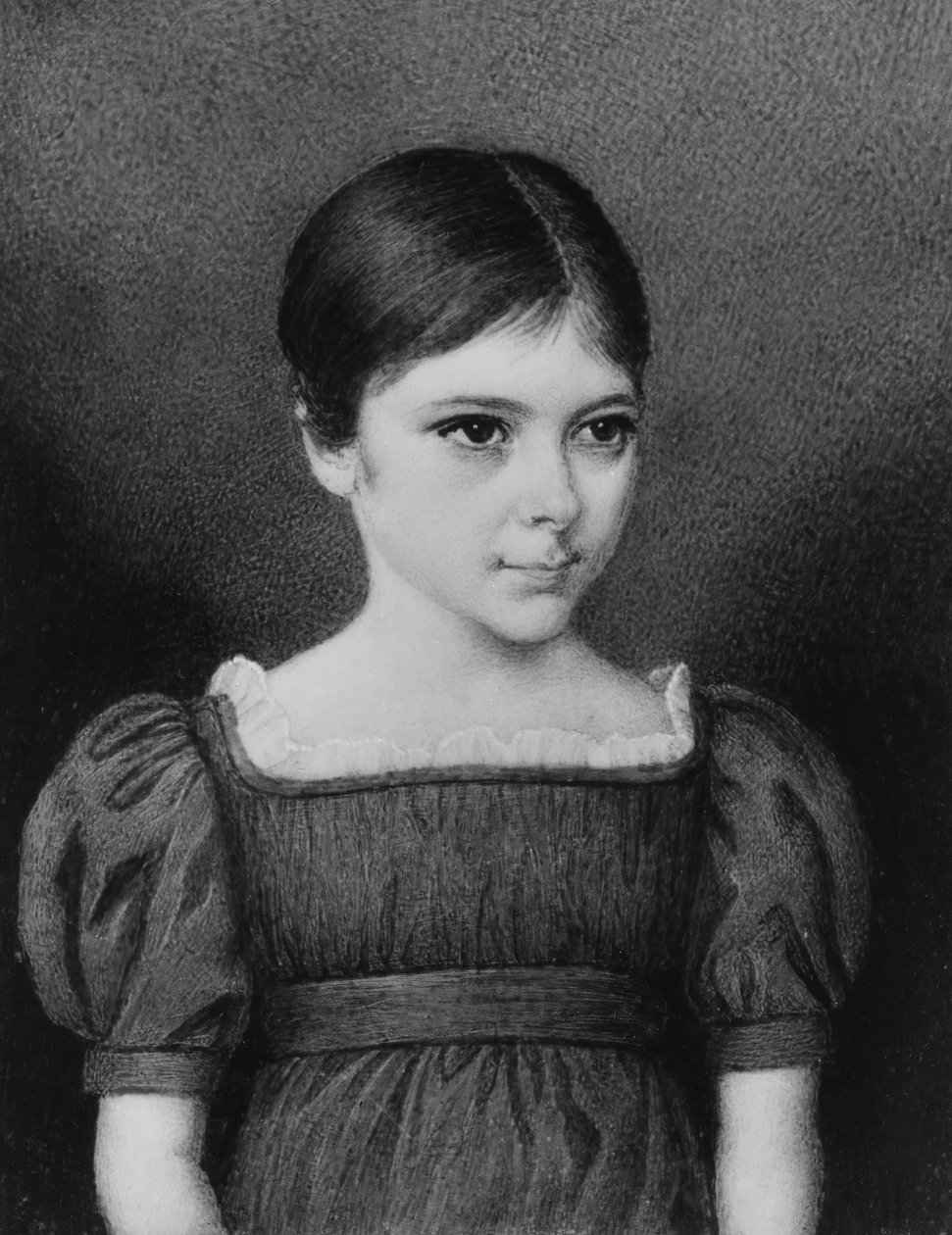 Egy lány portréja, kb. 1830. alkotó: Unbekannt