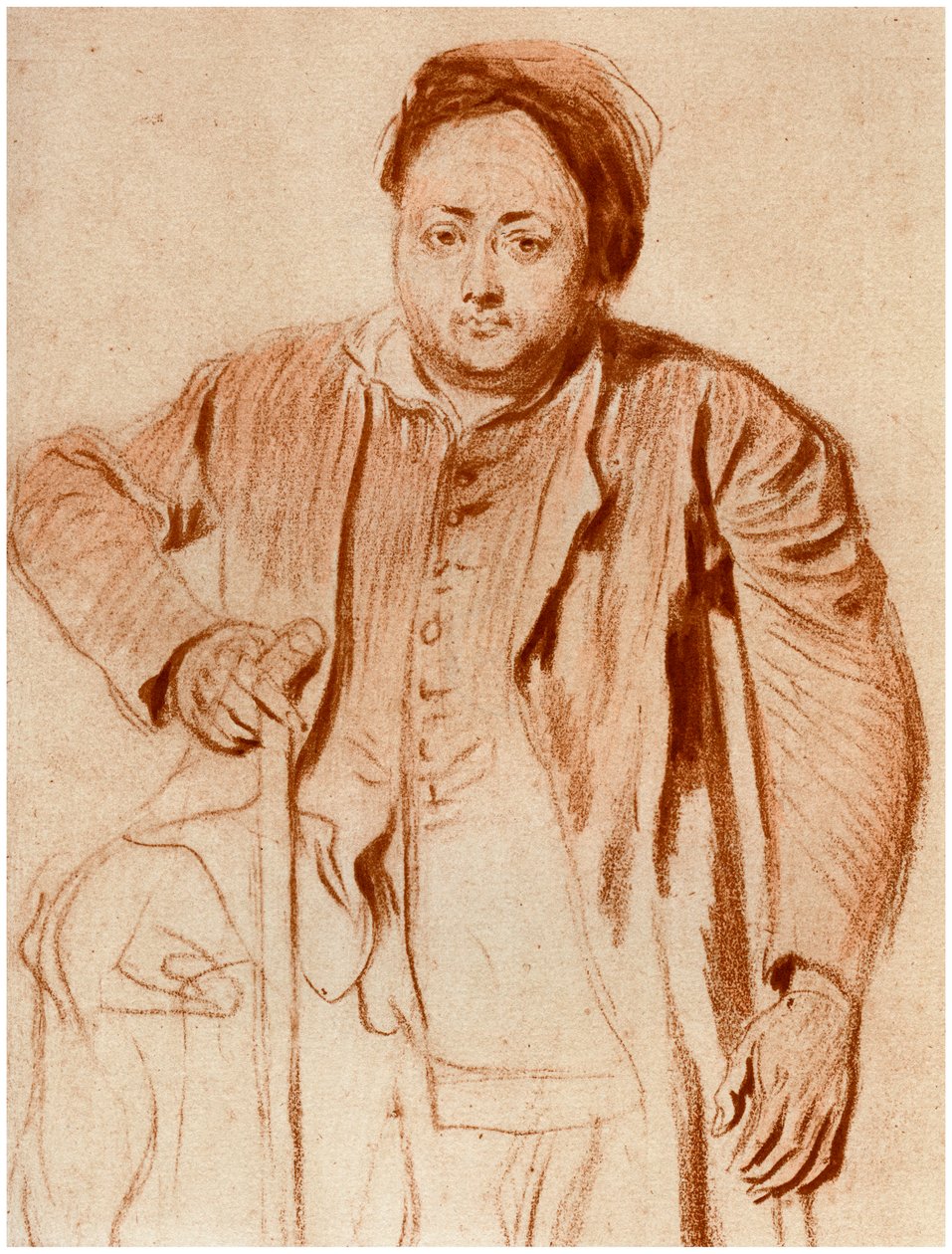 Mankós férfi portréja, c1710, 1958 alkotó: Unbekannt