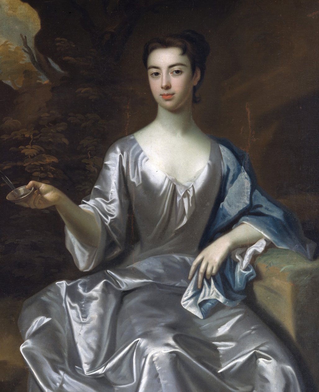 Egy nő portréja, Maria Taylor Byrd, 1700-1725. alkotó: Unbekannt