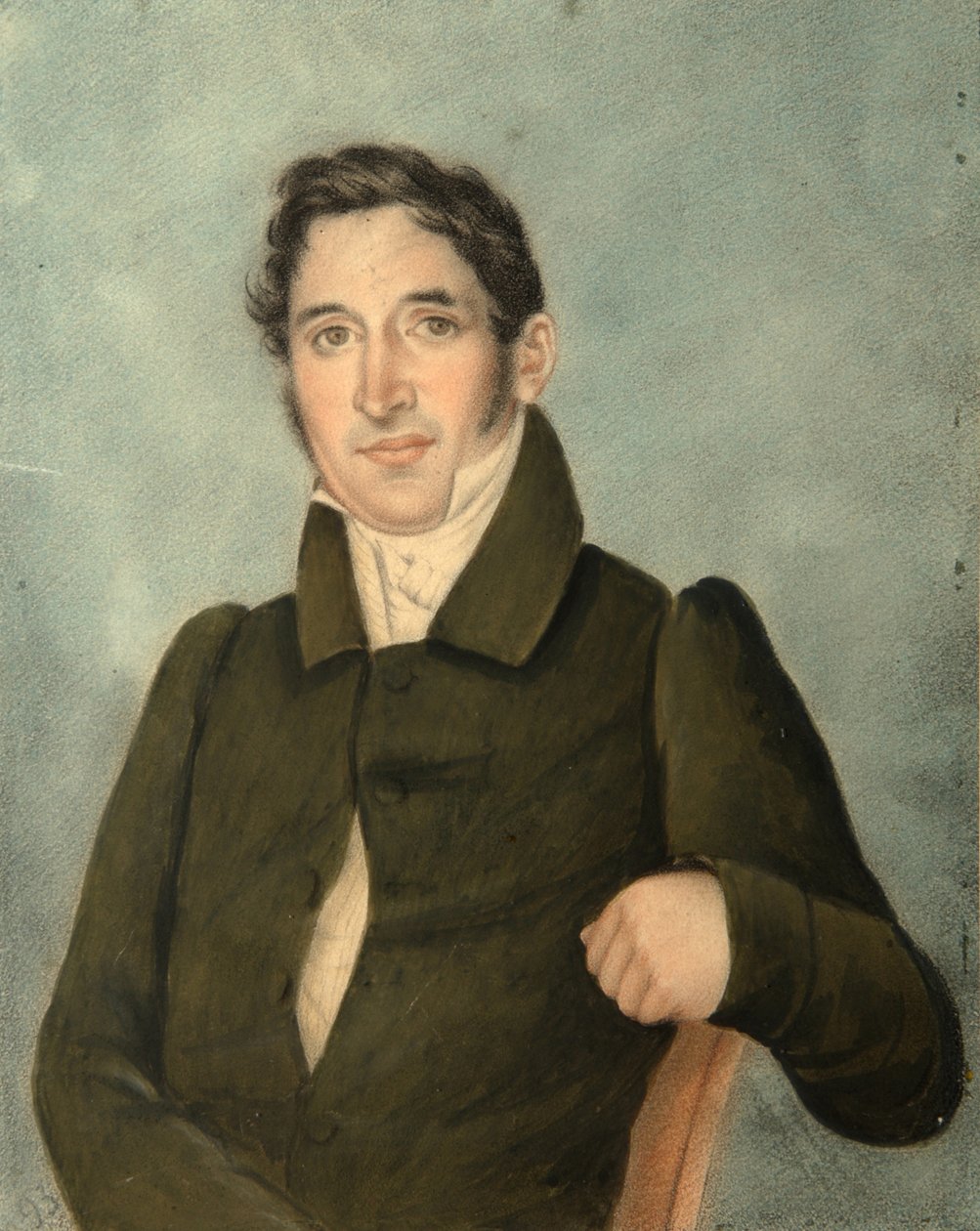 Poltoratsky kabátot viselő férfi portréja, 1820-as évek alkotó: Unbekannt