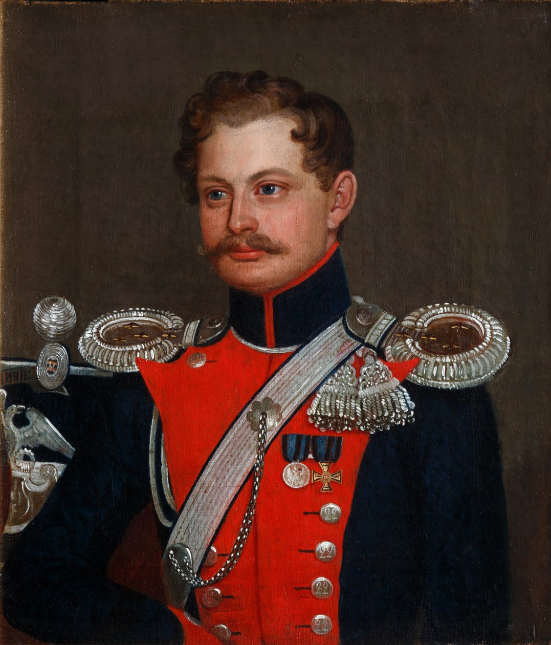 A 3. Elisavetgrad huszárezred törzskapitányának portréja, 1837 alkotó: Unbekannt