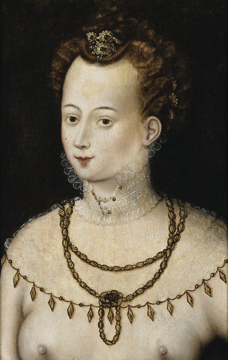 Egy fiatal hölgy portréja. A szépség allegóriája, c. 1580 alkotó: Unbekannt