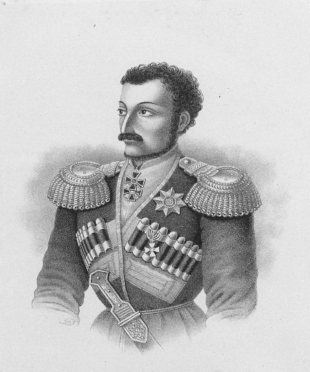 Nyikolaj Szlepcov vezérőrnagy portréja 18151851, 1877 alkotó: Unbekannt