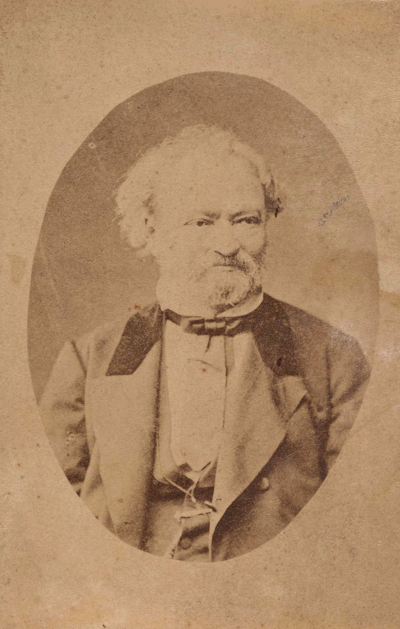 Erkel Ferenc zongoraművész és zeneszerző portréja 1810-1893, c. 1875. alkotó: Unbekannt