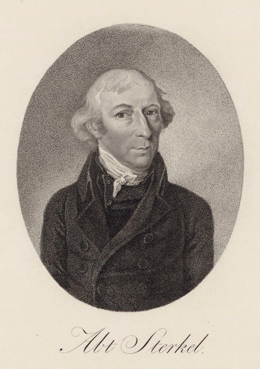 Franz Xaver Sterkel zongoraművész és zeneszerző portréja 1750-1817, 1816. alkotó: Unbekannt