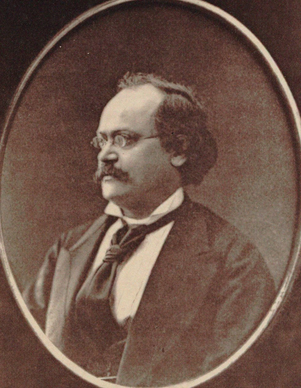 Charles Lecocq zeneszerző portréja 1832-1918, 1874. alkotó: Unbekannt