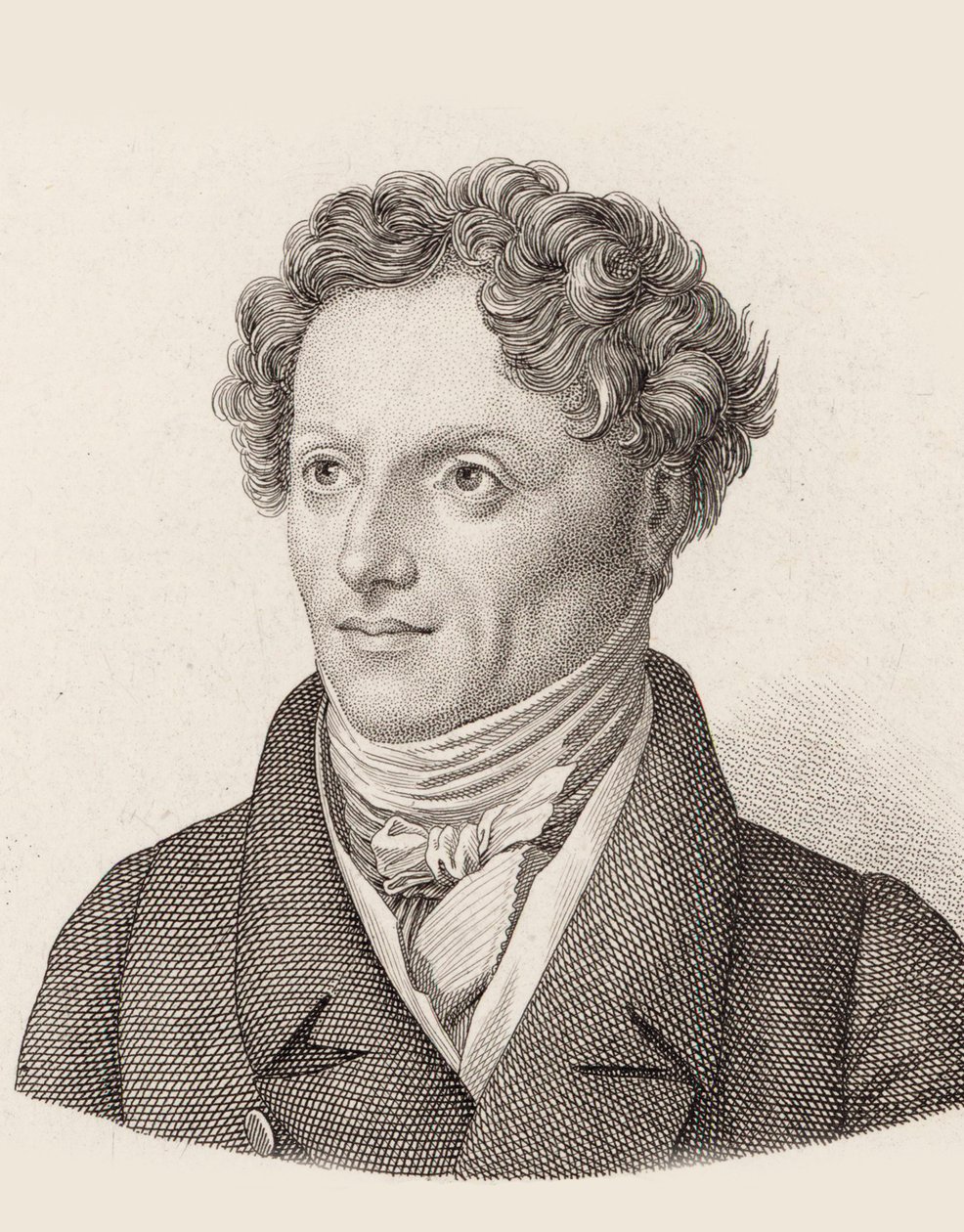 Francesco Morlacchi zeneszerző portréja 1784-1841. alkotó: Unbekannt