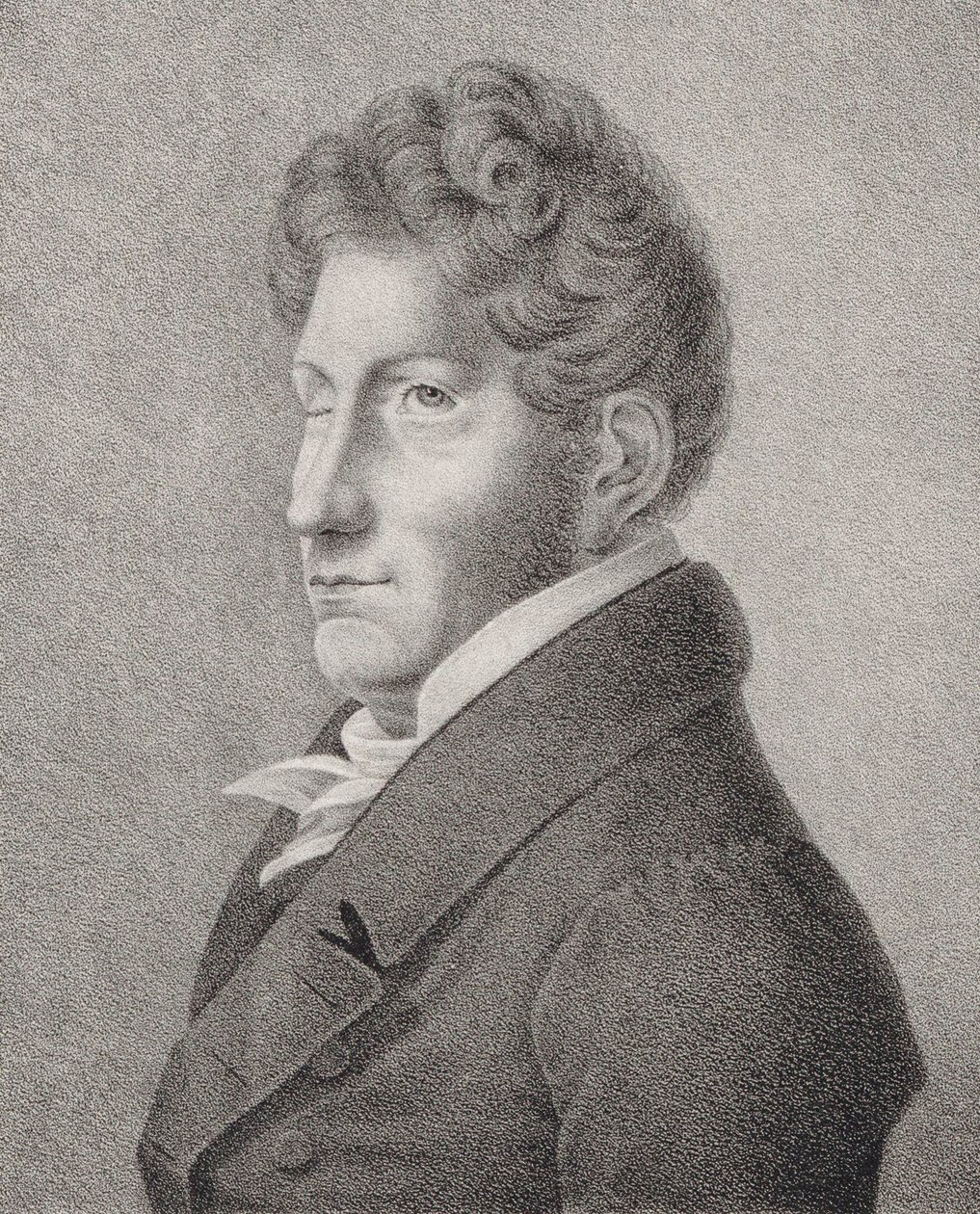 Friedrich Kuhlau zeneszerző portréja 1786-1832. alkotó: Unbekannt