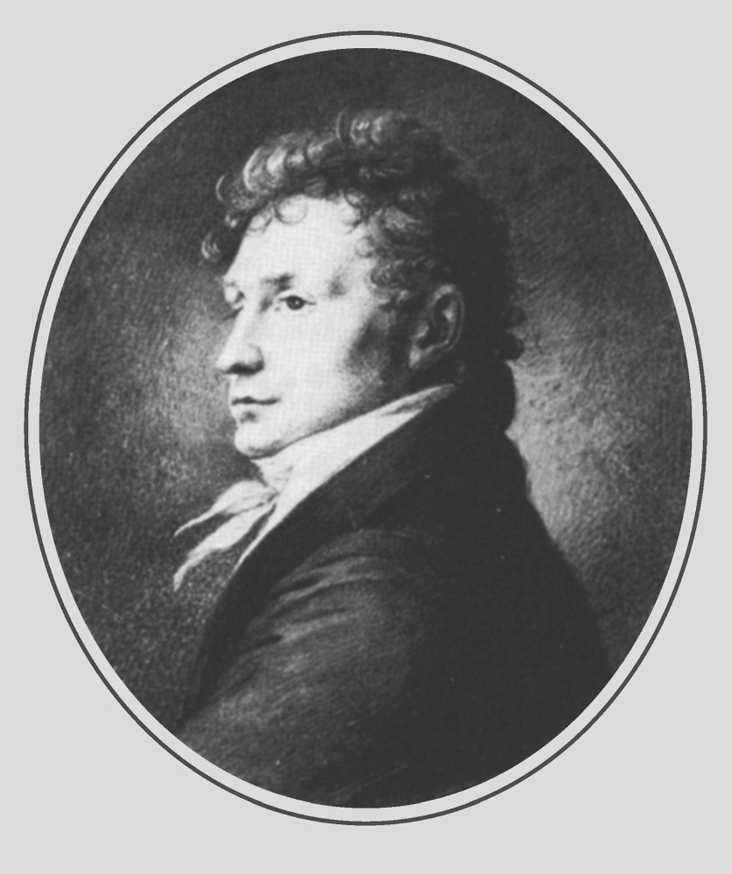 Friedrich Kuhlau zeneszerző portréja 1786-1832, 19. század eleje. alkotó: Unbekannt