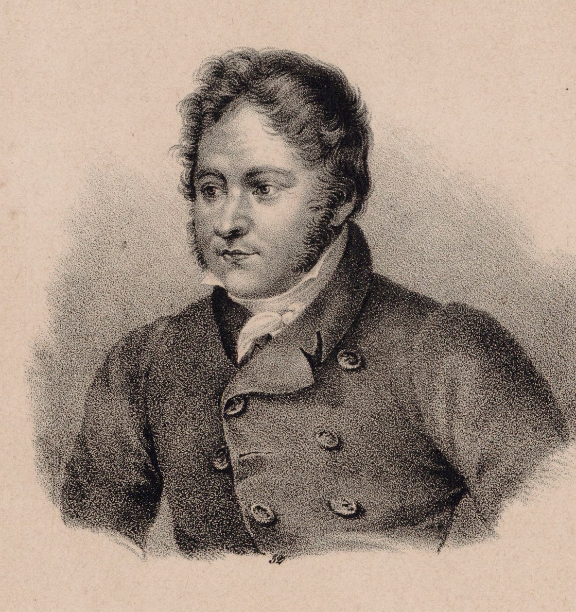 Johann Bernhard Logier zeneszerző portréja 1777-1846. alkotó: Unbekannt