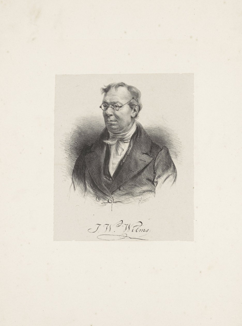 Johann Wilhelm Wilms zeneszerző portréja 1772-1847, 1835. alkotó: Unbekannt