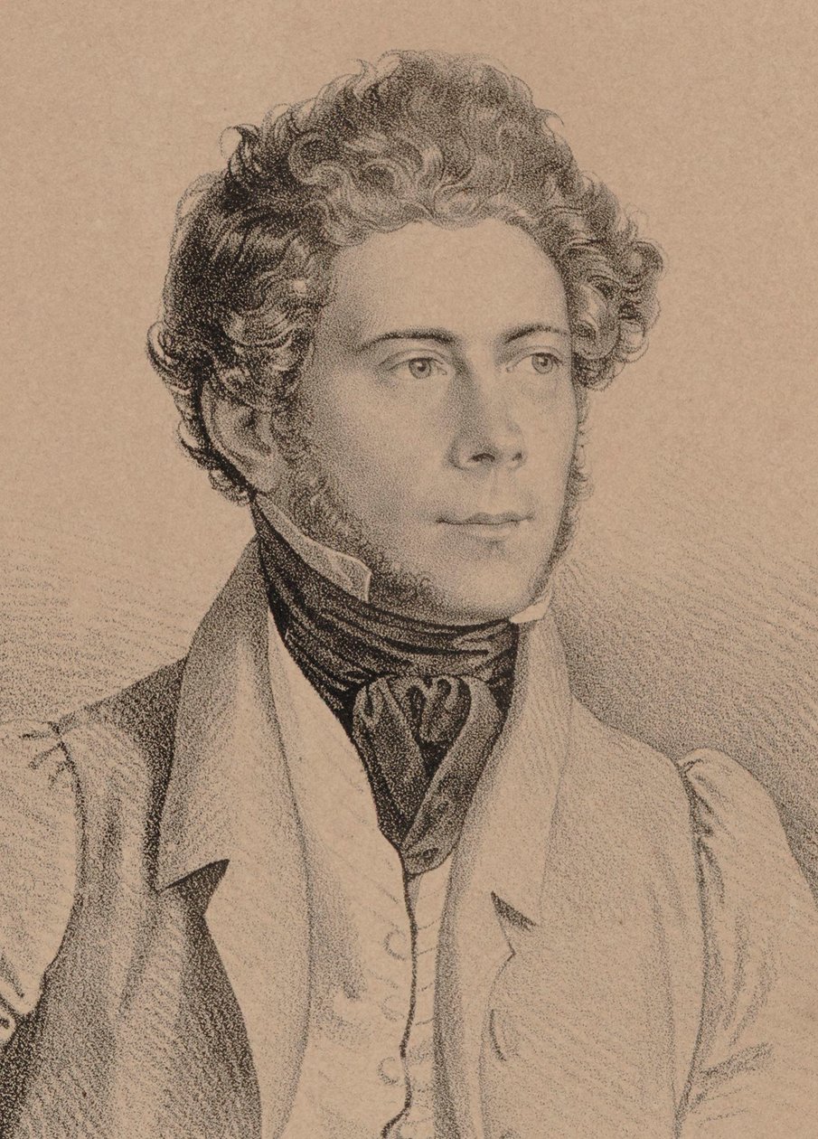 Joseph Lanner zeneszerző portréja 1801-1843, 1830. alkotó: Unbekannt